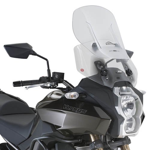 AF4105 plexi čiré Kawasaki Versys 1000 (12-16)/650 (15-21) , nastav. v rozsahu vxš400-520x480 mm