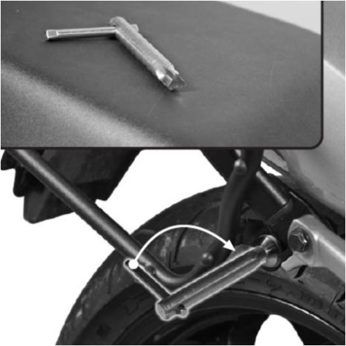 Z2711R náhradní klíč k rychloupínacím bočním nosičům GIVI řady PLR, PLXR