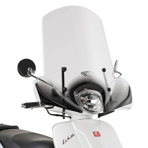 6102A plexi čiré Kymco Like 50-125-200i (09-16)/Piaggio Zip, vxš520x666 mm, použij sadu A 6102A