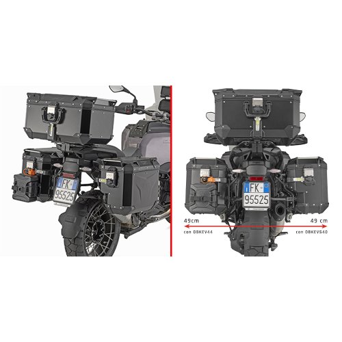 PLOS5146CAM trubkový nosič bočních kufrů OBKEVSxxx s výřezem na výfuk pro BMW R 1300 GS Adv. (25)