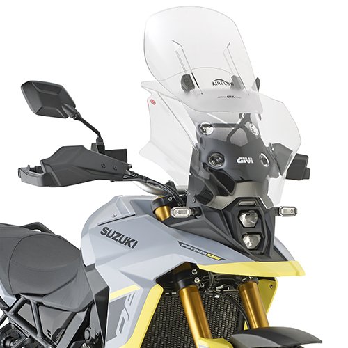 AF3125B plexi čiré Suzuki V-Strom 800 DE/800 SE (23-25), nastavitelné v rozsahu 535-655x540 mm
