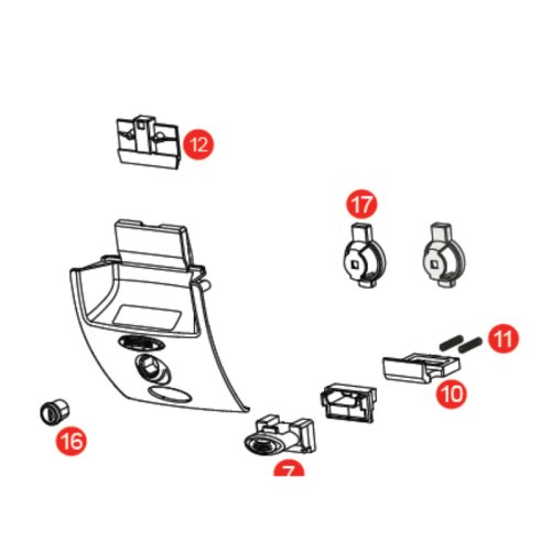 Z4512R západka zavírání bezpečnostního zámku SL ... (pozice 17)