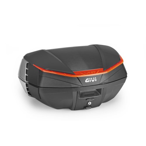 V49N AIR kufr GIVI černý (Monokey) s červenou optikou a černým víkem, objem 49 ltr.