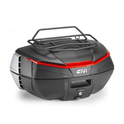 V49N AIR kufr GIVI černý (Monokey) s červenou optikou a černým víkem, objem 49 ltr.