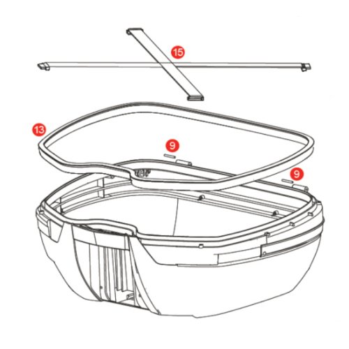 _Z285NEWR vnitřní elastické pásy kufru GIVI V 47 (pozice 15)