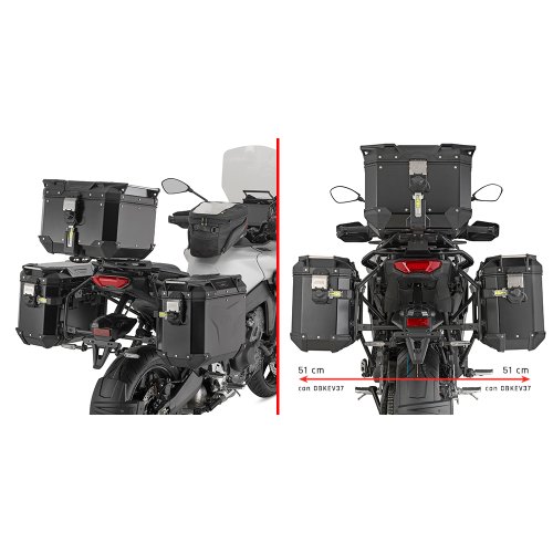 PLO2171CAM trubkový nosič bočních kufrů PL ONE-FIT pro Yamaha Tracer 9/9 GT/9 GT+ (25)