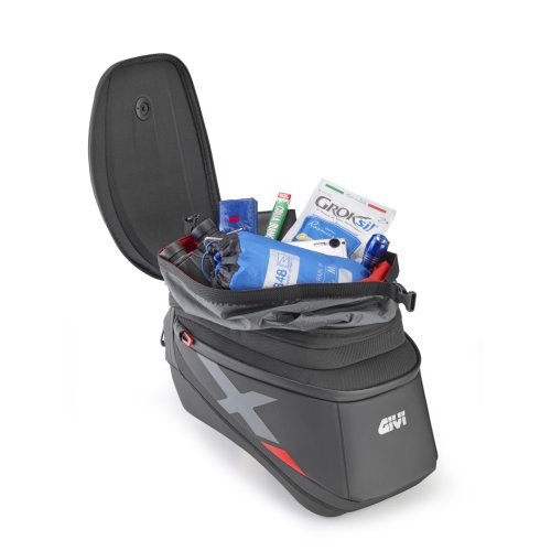 XL04B tankruksak GIVI pro BMW a KTM, řada TANKLOCK s rychloupínáním, rozšiřovací, černý, 15-20 lt.