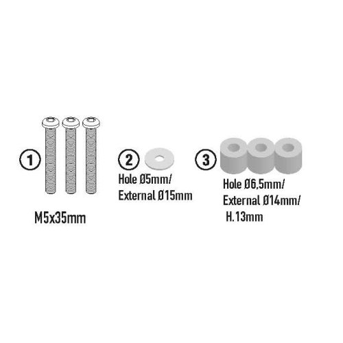 D6428KIT pro Triumph Tiger Sport 800 (25) montážní sada pro plexi D6421ST