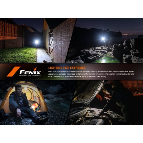 Nabíjecí EDC baterka Fenix E08R UE - černá