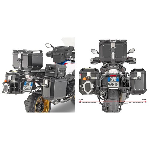 PL5108CAM trubkový nosič BMW R 1200 GS (13-18), R 1250 GS pro hliníkové boční kufry TREKKER OUTBACK