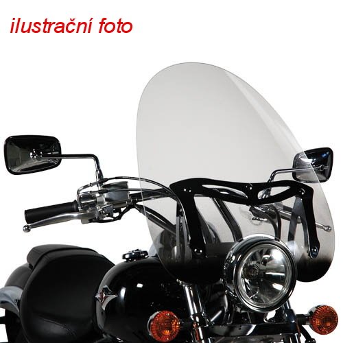 A35N plexi čiré samostatné custom, vxš549x468 mm, dolní část tmavá