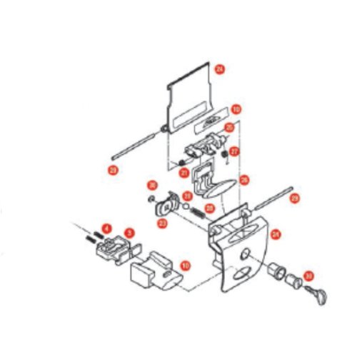 Z641NTM pant zavírání pro kufr GIVI V46NT kompletní (stříbrný klíč a černé tlačítko)