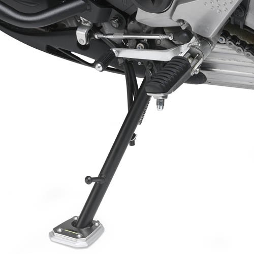 ES4103 rozšíření bočního stojánku Kawasaki Versys 650 (10-24), stříbné hliníkové