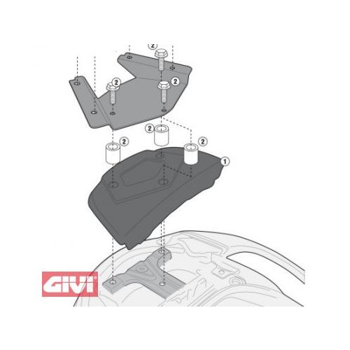 SR3104KIT speciální sada pro uchycení nosiče na Suzuki Burgman 650 Executive (13-20)