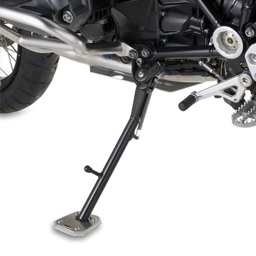 ES5112 rozšíření bočního stojánku BMW R 1200 GS Adventure (14-18), stříbné hliníkové