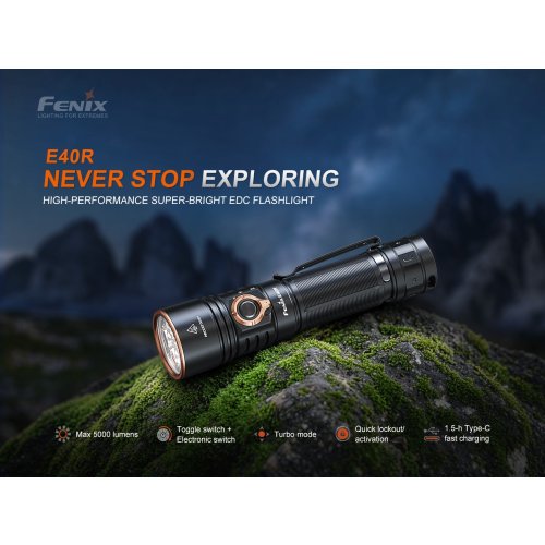 Nabíjecí LED svítilna Fenix E40R