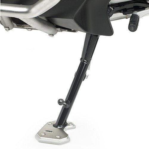 ES5113 rozšíření bočního stojánku BMW - R 1200 RT (14-18)/R 1250 RT(19-24), stříbné hliníkové