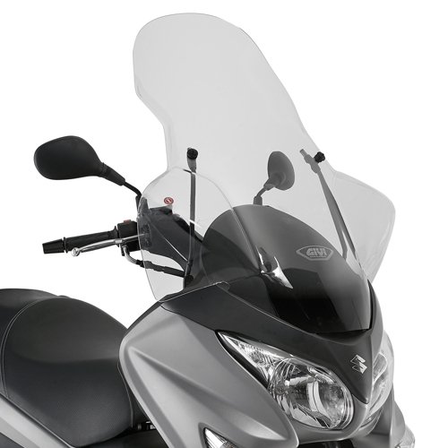 3106DT plexi čiré S. Burgman 125-200 (06-21) s ochranou rukou, vxš845x655 mm, vyšší o 215 mm