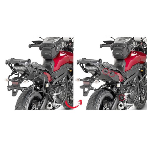 PLR2122 trubkový nosič Yamaha MT-09 Tracer 850 (15-17) EASY FIT pro boč. kufry - DEMONTOVATELNÝ