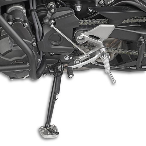 ES2122 rozšíření bočního stojánku Yamaha MT-09 Tracer 850 (15-17)/Niken 900, stříbné hliníkové