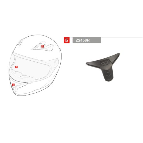 Z2458R přední spodní ventilace pro přilby GIVI 50.4 Sniper