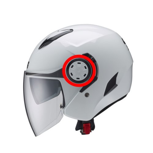 Z2486B910R šrouby bočního úchytu plexi pro přilbu GIVI 12.3 Stratos, bílé