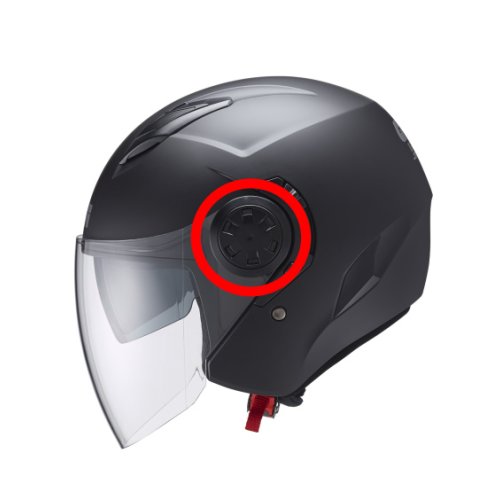 Z2486N900R šrouby bočního úchytu plexi pro přilbu GIVI 12.3 Stratos, černé matné