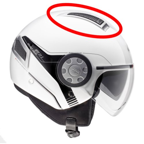 Z2321R horní ventilační prvky (L+P) pro přilbu GIVI H 11.1 Air Jet