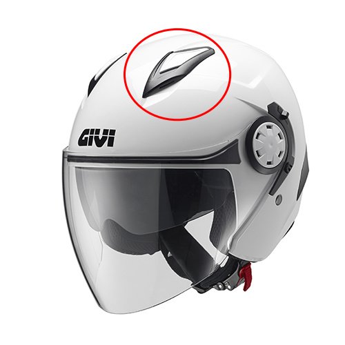 Z2488B910R horní ventilační prvky (L+P) pro přilbu GIVI 12.3 Stratos, bílé