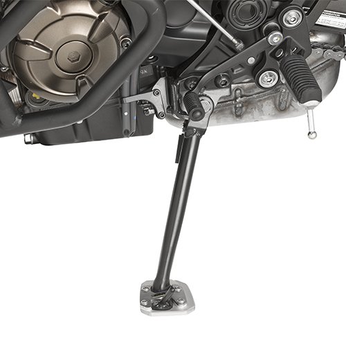 ES2130 rozšíření bočního stojánku Yamaha MT-07 700 Tracer (16-24), stříbné hliníkové