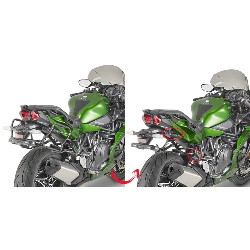 PLXR4123 trubkový nosič Kawasaki Ninja H2 1000 SX (18-24) jen pro boční kufry V 35/ V 37