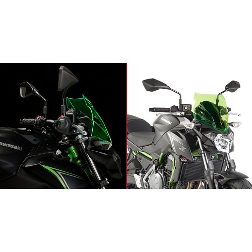 A4117GR plexi zelené "LIME" Kawasaki Z 650 (17-19), vxš280x330 mm