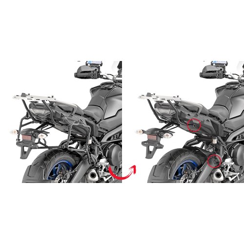 PLR2139 trubkový nosič Yamaha MT-09 Tracer 900/900 GT (18-20) pro boč. kufry - DEMONTOVATELNÝ