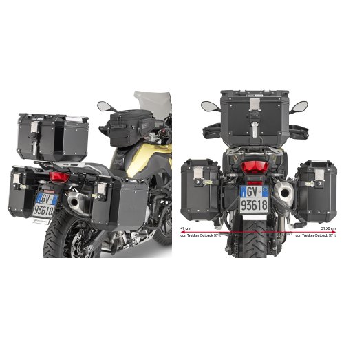 PL5127CAM trubkový nosič BMW F 750/850 GS (18-23)/F 900 GSA (24) pro AL boční kufry OBK