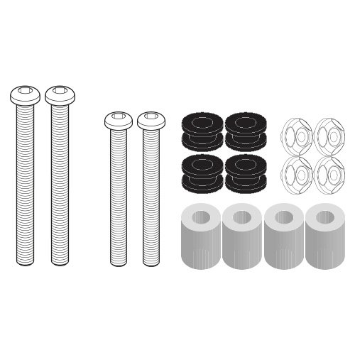 D7056KIT montážní sada pro plexi čiré 7056DT pro SYM Cruisym 300 (17-25)