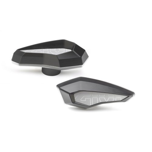 SLD01AL slidery z polymeru vyztužené laminátem na hliníkovém rámečku - přírodní (1 pár)