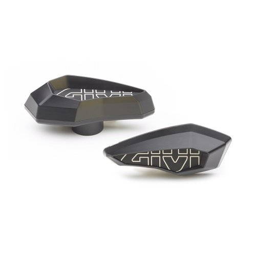SLD01BK slidery z polymeru vyztužené laminátem na hliníkovém rámečku - černé (1 pár)