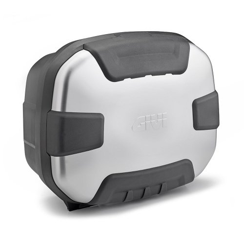 TRK35N kufr GIVI Trekker černý se stříbrným hliníkovým víkem (Monokey), objem 35 ltr.