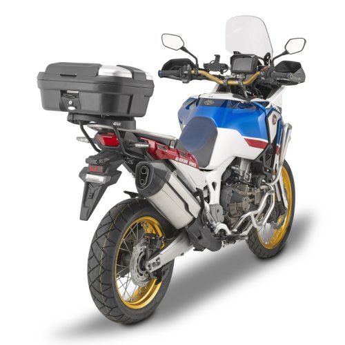 TRK35N kufr GIVI Trekker černý se stříbrným hliníkovým víkem (Monokey), objem 35 ltr.