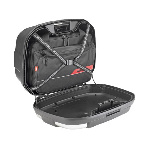 TRK35N kufr GIVI Trekker černý se stříbrným hliníkovým víkem (Monokey), objem 35 ltr.