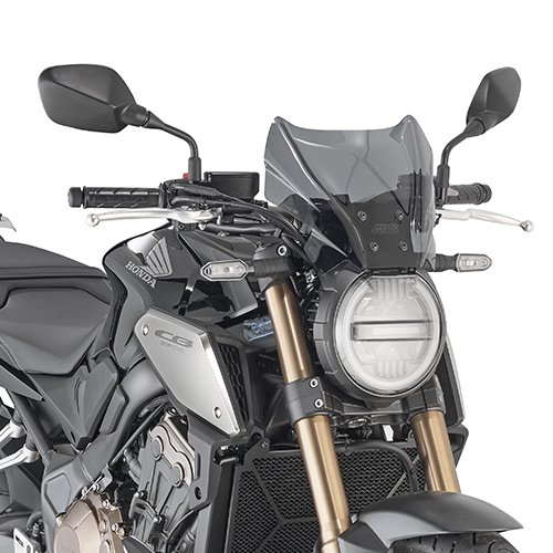 1173S plexi kouřové univerzální, vxš  220x310 mm, použij montážní sadu pro konkrétní moto