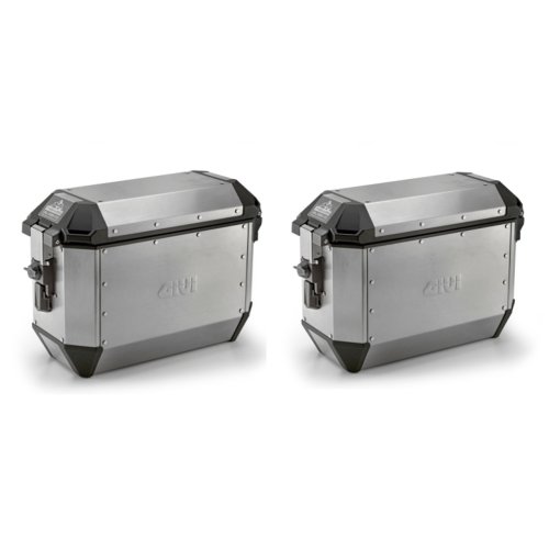 ALA36APACK2 pravý + levý kufr GIVI Trekker ALASKA celohliníkový stříbrný (boční), objem 2x36 ltr.