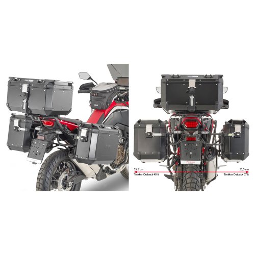 PLO1179CAM trubkový nosič bočních kufrů PL ONE-FIT pro Honda CRF 1100L Africa Twin (20-23)