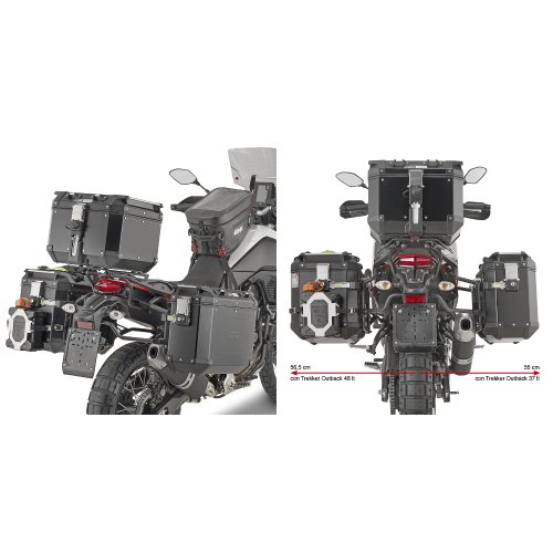 PLO2145CAM trubkový nosič bočních kufrů PL ONE-FIT pro Yamaha XT 700 Z Ténéré (19-24)