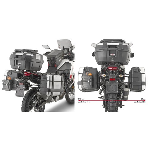 PLO2145MK trubkový nosič bočních kufrů PL ONE-FIT pro Yamaha XT 700 Z Ténéré (19-24)