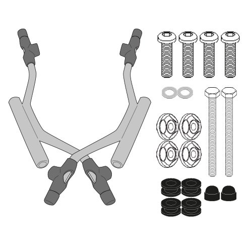 A5615A montážní sada plexi Piaggio Medley 125-150 i-GET (20-25) pro plexi 7057A