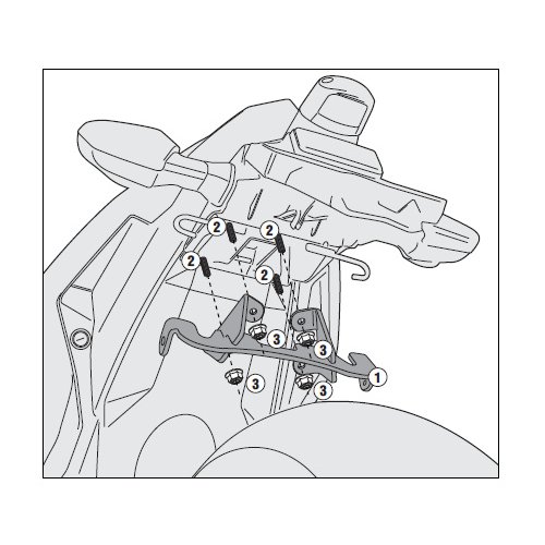 4127KIT sada pro montáž TE 4127 bez 4129 FZ pro Kawasaki Ninja 400 (18-21)/Z 400 (19-22)