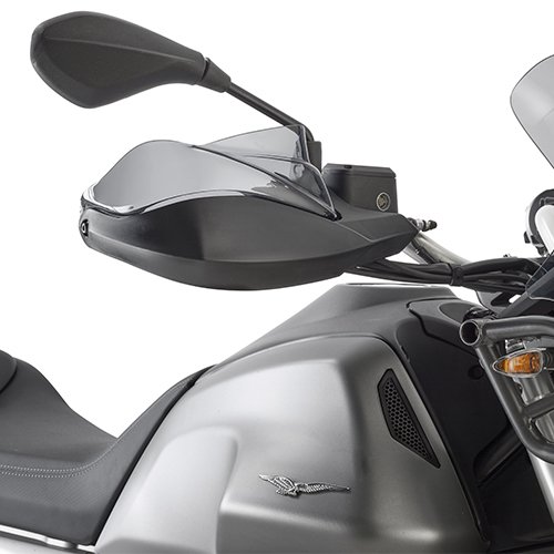 EH8203 zvýšení originálních ochran rukojetí z plexiskla pro Moto Guzzi V85 TT (19-23), 1 pár