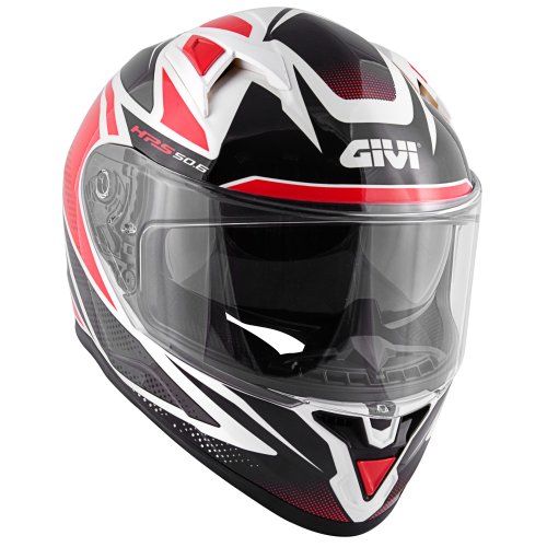 Přilba GIVI 50.6F Stoccarda lesklá červená-černá-bílá (FWWR)