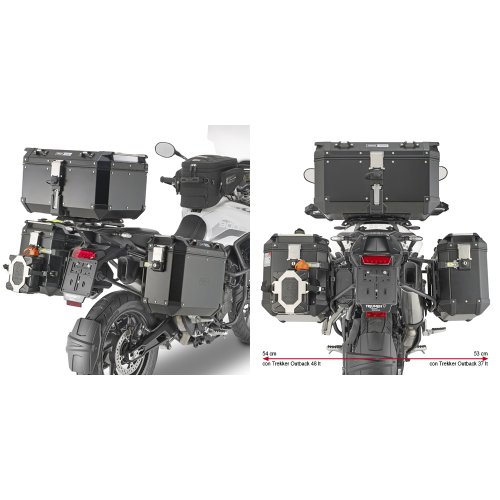 PLO6415CAM trubkový nosič PL ONE-FIT pro Triumph Tiger 900 (20-23) pro boční kufry OBKN
